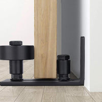 1X 8-Setting Ways Barn Door Floor Guide Adjustable Sliding Guide Flush Wall Mounted Stay Rollers
