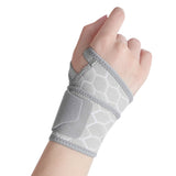 Carpal Tunnel Wrist Brace 2-Pack Adjustable Wrist Support Wraps for Men and Women Gray