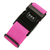 200cm Packing Strap Cross for Suitcase with Combination Security Lock Rose Red