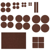 Felt Furniture Pads 300 Pieces, Furniture Pads for Hardwood Floors Felt Pads for Chair Legs Brown