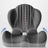 Ergonomic Seat Cushion Office Chair Seat Cushions with L-Shaped Design for Car Gaming Chair Gray