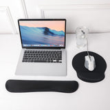 3Pcs Gaming Mouse Pad with Ergonomic Wrist Rest Black
