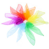 6Pcs Juggling Scarves Colorful Actives Dance Music Scarves