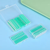 240Pcs Floss Picks Tooth Cleaners with Portable Travel Case Green