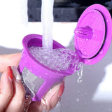 4 PCS Refillable Coffee Pods Compatible with Keurig K Cup Machines Purple
