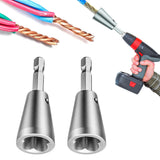2Pcs Wire Twister Tools for Drill Wire Nut Twister Shank Cable Wire Twisting Tools