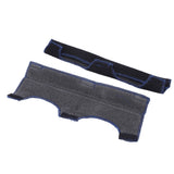 2 PCS Cotton Fire Resistant Foam Hard Hat Sweatbands with Hook and Loop Black