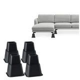 Set of 8Pcs Bed Furniture Risers Feet Heavy Duty Lifter for Sofa Table