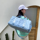 Gym Duffle Bag Travel Duffel Bag Outdoor Gym Sports Bag Blue