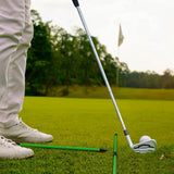 Collapsible 3-Section Golf Alignment Stick Golf Training Aid for Aiming Putting Swing Trainer Green