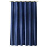 Extra Long Shower Curtain Waterproof Fabric With Hooks for Bathtub Bathroom Dark Blue