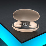 Invisible Sleep Wireless Earphone Bluetooth 5.3 Headphones Hidden Earbuds with LED Display Skin Tone