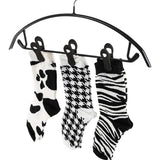 30 PCS Anti Slip Clips for Garments Socks Snacks Hanger Clips for Home Black