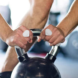 2Pcs Anti-Slip Workout Grips Ergonomic Weightlifting Gloves for Pull-Ups Gym Training and Exercise Grey