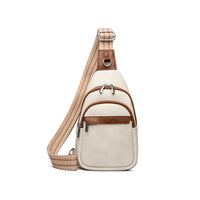 Women Crossbody Bag PU Leather Sling Bag Small Chest Bag Shoulder Pack
