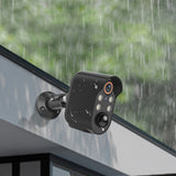 Wireless Security Camera AI Motion Detection WiFi Surveillance Home Camera with Color Night Vision Black