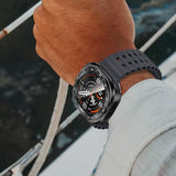 3 in 1 Screen Protector for Samsung Galaxy Watch Ultra 2 47mm with Bezel Ring Black