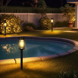 8 Pack Solar Outdoor Garden Pathway LED Night Lamps Waterproof Yard Landscape Lights