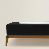 Elastic Box Spring Mattress Foundation Cover Wrap Skirt Black