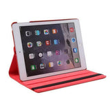 360 Degree Rotating PU Leather Case Compatible With iPad 10th and 11th Gen A16 Red