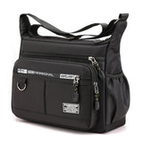 Men’s Multi-Pocket Crossbody Shoulder Bag for Travel and Daily Commuting Black