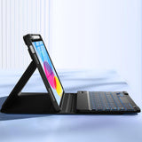 Bluetooth Keyboard Case Compatible With iPad 11th 10th Gen A16 Backlit Cover Black