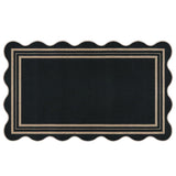 Crystal Velvet Area Rug Geometric Non Slip Washable Floor Mat Style 1