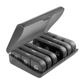 Weekly Pill Box Organizer 7-Day Tablet Storage Dispenser with Large Side Openings Style 2