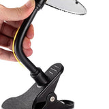 Clip-On Mini Desktop Cymbal Drum Musical Instrument Desk Toy for Music Lovers Silver
