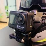 6K 30FPS Action Camera with Waterproof Case Dual Screens and EIS Stabilization