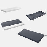 Patio Seat Cushion for Garden Bench Outdoor Cushion for Porch Swing Lounger Picnic Bench Grey