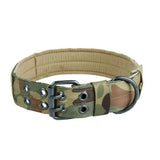 Padded Nylon Dog Collar Leash Set Adjustable for Large Dogs Camouflage