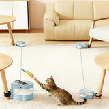 Interactive Automatic Cat Toy Moving Toy for Bored Cats Blue