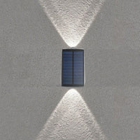 2Pcs Solar Wall Lights Outdoor Up and Down Sconce Lights for Garden Patio Garage Porch White
