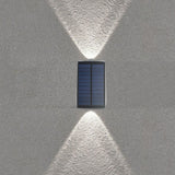 2Pcs Solar Wall Lights Outdoor Up and Down Sconce Lights for Garden Patio Garage Porch White