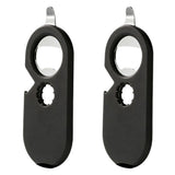 2 Pcs 5 in 1 Jar Bottle Can Opener Easy Attach Storage Black