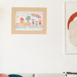 Removable Clip Kids Picture Frame A4 Artwork Display - Beige