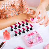 Set of 2Pcs Acrylic DIY Nail Art Practice Display Stand Magnetic Fake Nails Holder for Manicure Practices Black