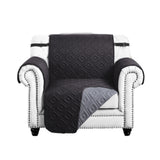 Reversible Sofa Slipcover Water Resistant Sofa Cover Couch Covers Furniture Protector Black