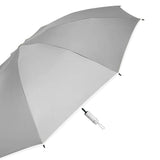 Automatic Folding Umbrella Inverted Umbrella Reverse Umbrella UV Protection Sun Umbrella with Safe Reflective Stripe Grey
