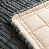 Dog Couch Cover Washable Fuzzy Pet Cushion Dark Gray