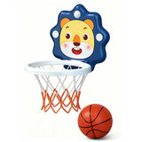 Adjustable Indoor Basketball Hoop Mini Basketball Set Blue