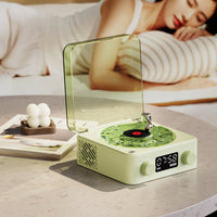 Wireless Waves Vinyl Player Mini Bluetooth Speaker Vinyl Record Player Green
