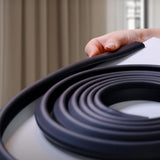 2 PCS 2m Self Adhesive L Shaped NBR Foam Table Edge Guards Black