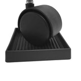 8 PCS Rubber Furniture Leg Floor Protectors with Anti Slip Textured Base Black