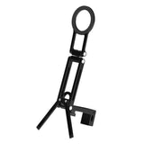 360 Degree Rotating Adjustable Aluminum Phone Tripod for Android iPhone 12 to 17 Black