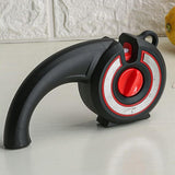 6-in-1 Kitchen Knife Sharpener Multi-Use Rotary Knob for Home Cooking Black