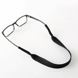 5Pcs Neoprene Adjustable Sunglasses Retainer Strap for Sports Black