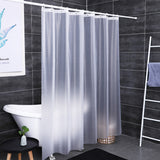 PEVA Shower Curtain Liner Heavy Liner 180x180cm with Rustproof Grommets and Hooks Style 3
