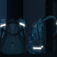 3Pcs Set School Bags Backpack with Insulate Lunch Box Pencil Bag Style 1